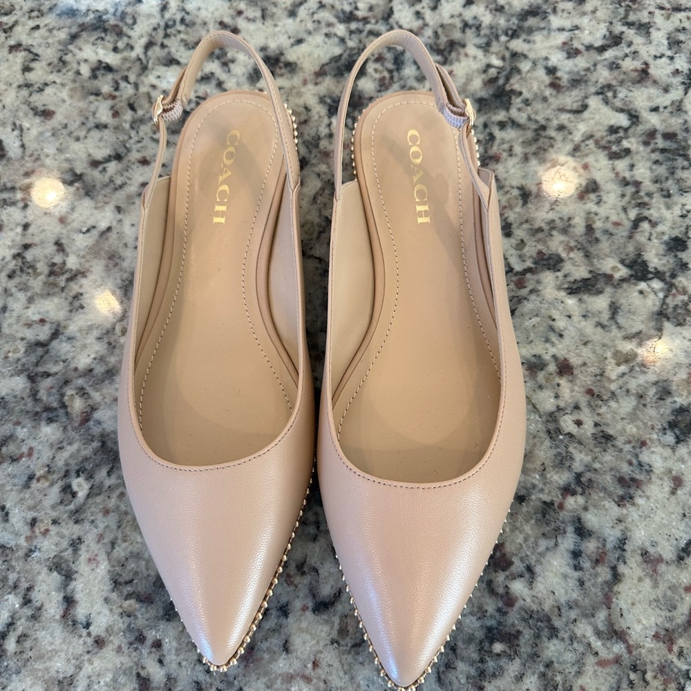 Coach Vae Leather Slingbacks NWOT or box size 9
